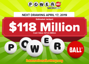 Powerball 目前累积到下周三的奖金为 1.18 亿美元。